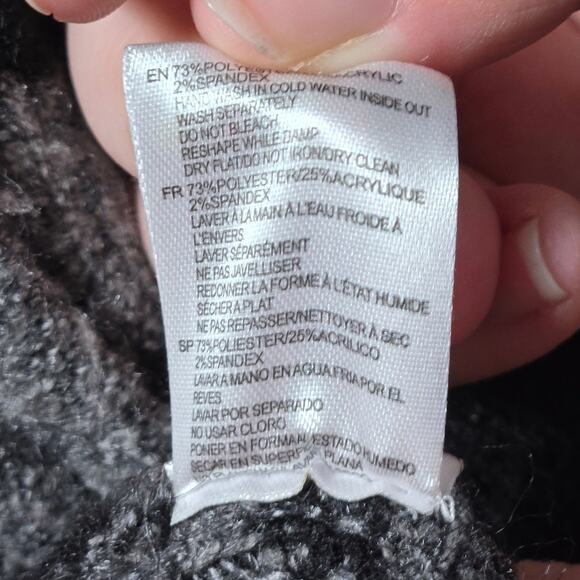 RD Style Brand  Size XS Women's Cardigan Fleece Long Gray Black Zebra Stripe - Picture 6 of 8